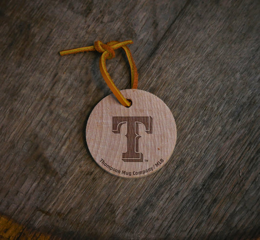Texas Rangers "T" Baseball Ornament | Dugout Mugs®