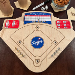 Los Angeles Dodgers Baseball Board Game with Dice