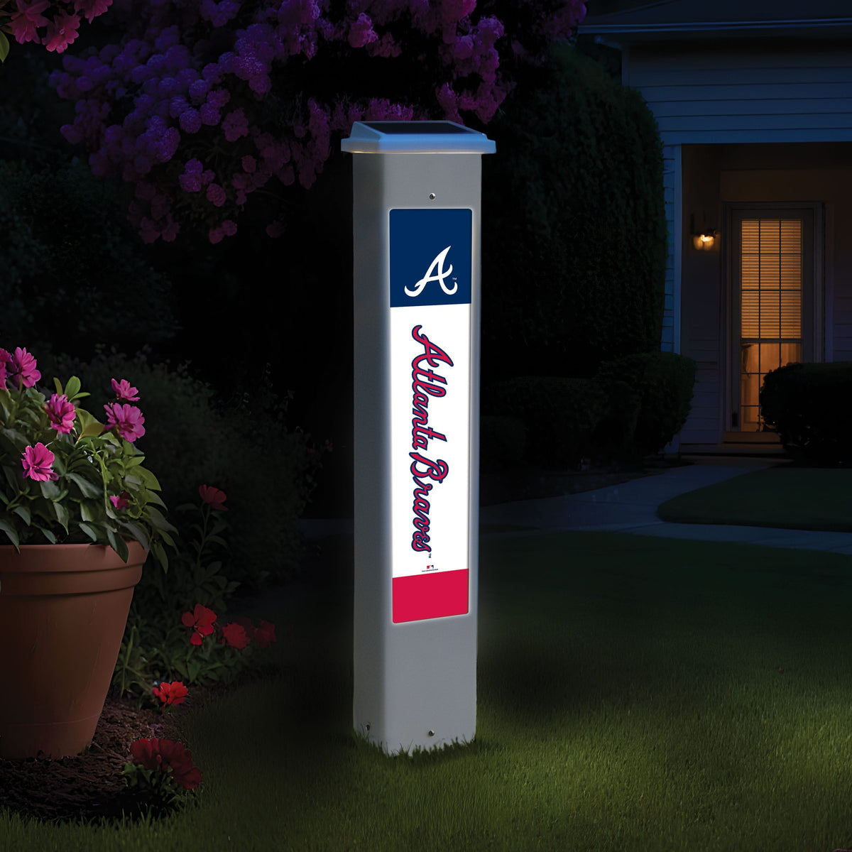 MLB Team Glow Post - Atlanta Braves