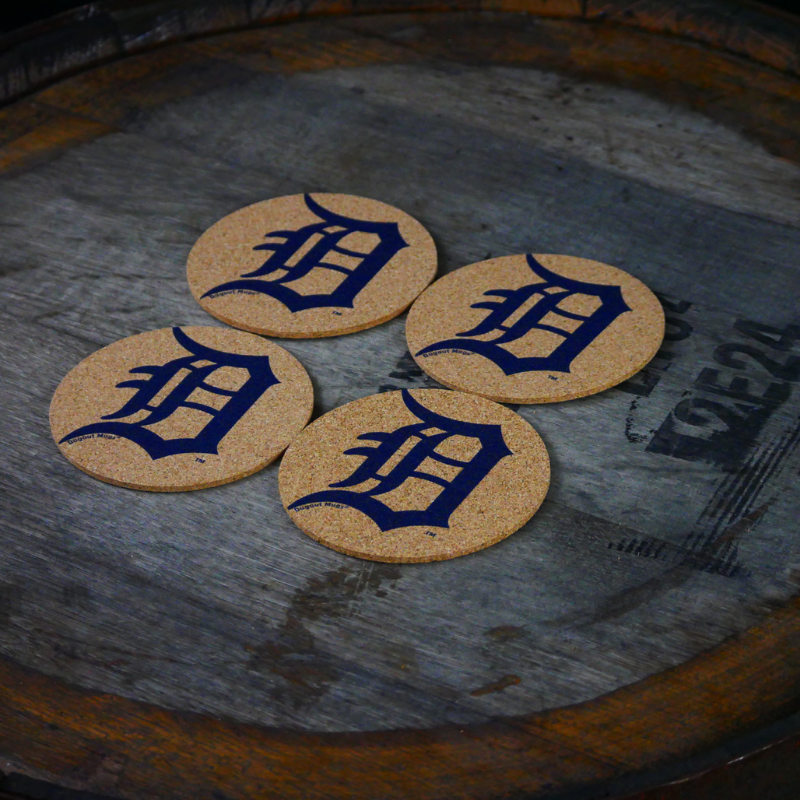 Detroit Tigers "D" Dugout Mugs® Cork Coasters