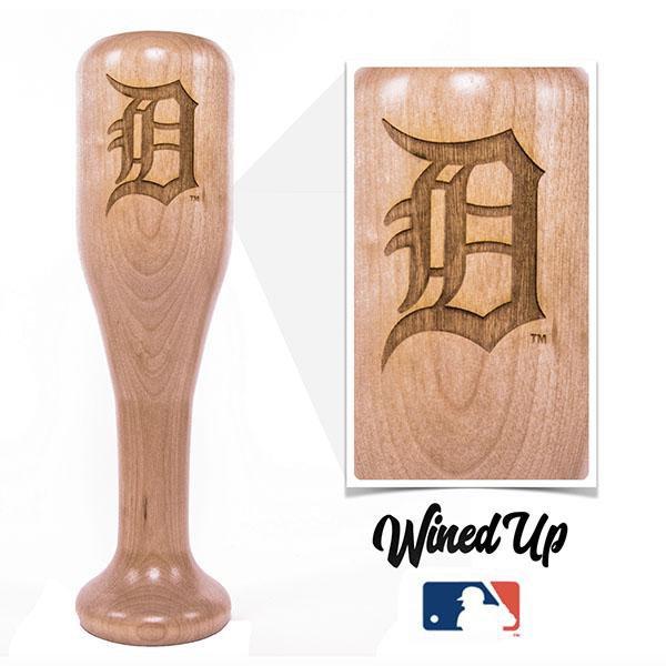 baseball bat wine glass Detroit Tigers D