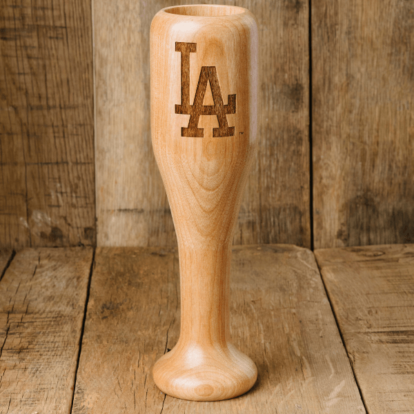 baseball bat wine glass Los Angeles Dodgers LA