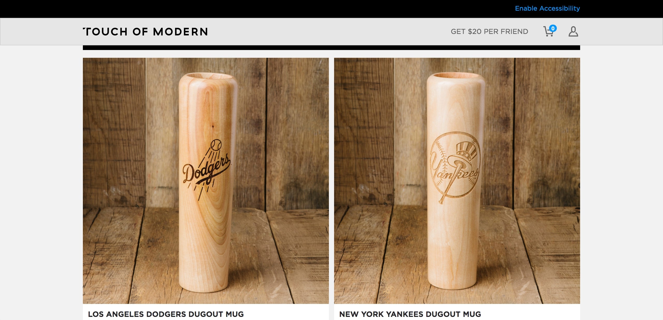 Dugout Mugs Featured In Touch Of Modern