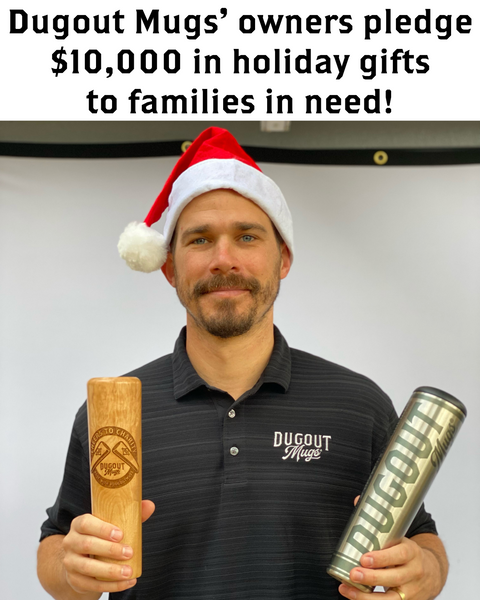 Dugout Mugs' owners pledge $10,000 in holiday gifts to families in need!