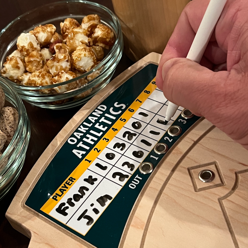 Oakland Athletics Baseball Board Game with Dice