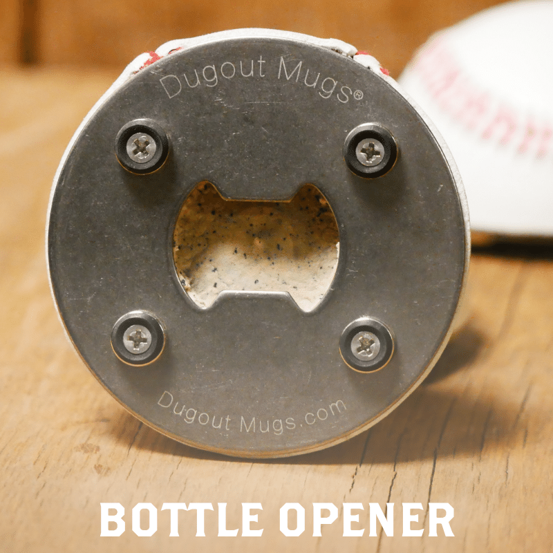 Half Baseball Bottle Opener