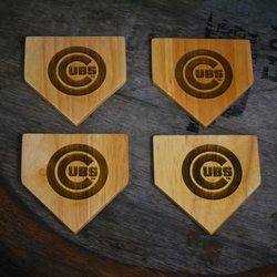 Chicago Cubs Dugout Mug® Wood Coaster