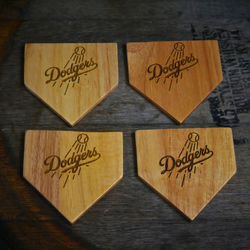 Los Angeles Dodgers Dugout Mug® Wood Coaster