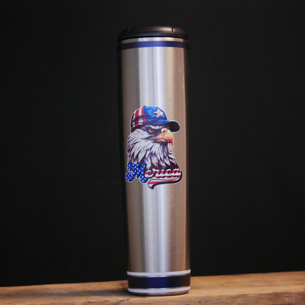 Patriotic Eagle Metal Baseball Bat Mug | Dugout Mug®