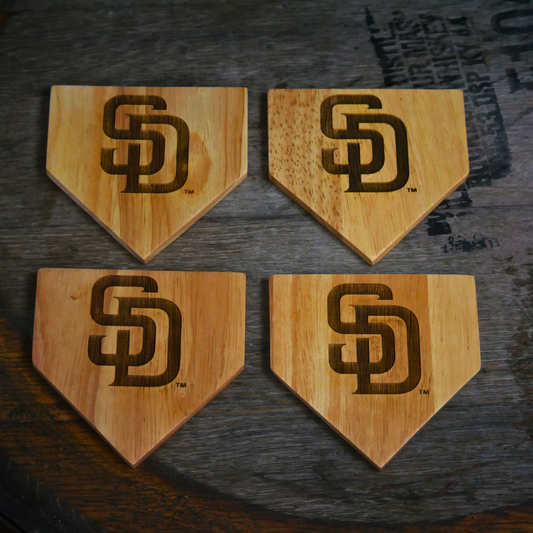 San Diego Padres "SD" Dugout Mug® | Wood Coaster