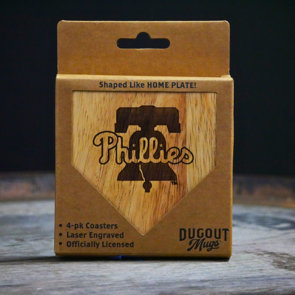 Philadelphia Phillies Dugout Mug® Wood Coaster