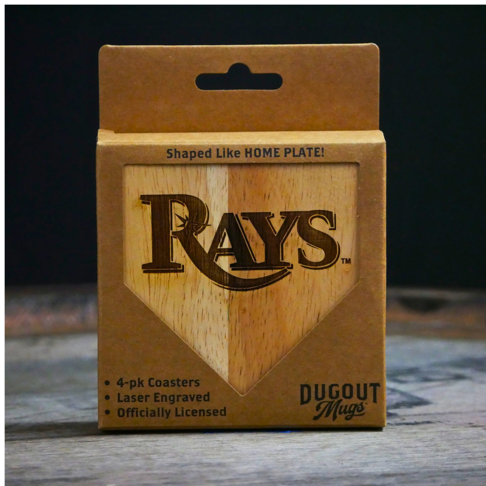 Tampa Bay Rays Dugout Mug® Wood Coaster