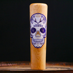 Colorado Rockies Inked! Sugar Skull Dugout Mug® | Baseball Bat Mug