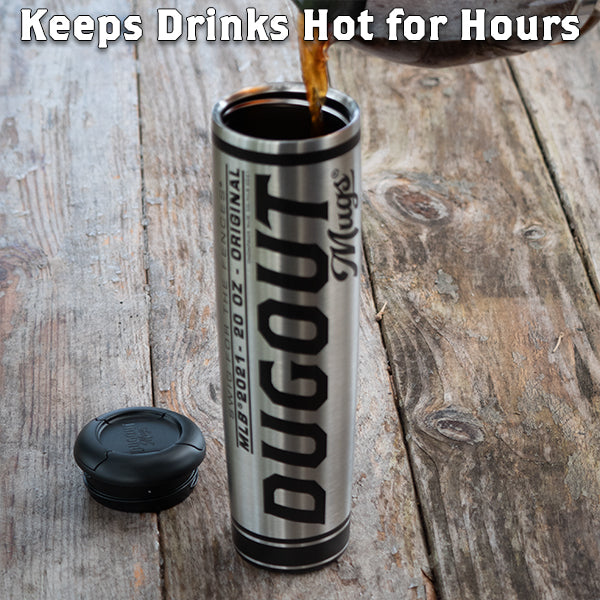 "Baseball Dad" Dugout Mugs® | Metal Baseball Bat
