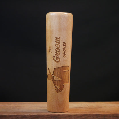 Groomsman Gift - Custom Tuxedo With Bat - Dugout Mug Landscape