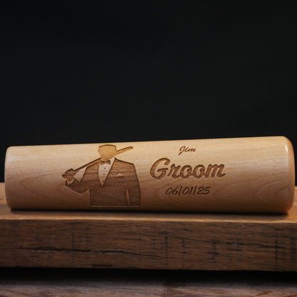 Groomsman Gift - Custom Tuxedo With Bat - Dugout Mug Landscape
