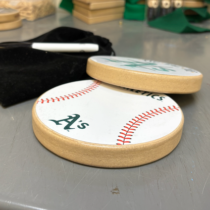 Chicago White Sox Portable Dry Erase Game Board - 6.5" Double-Sided Wooden Tic Tac Toe Travel Set with Marker & Bag