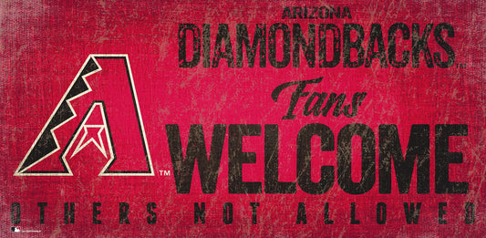 Arizona Diamondbacks Fans Welcome Sign