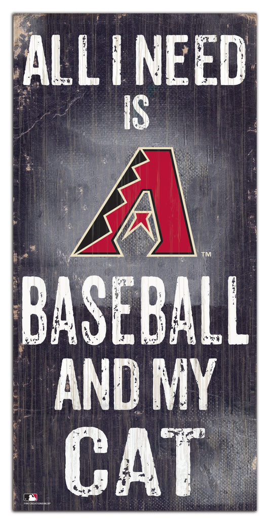 Arizona Diamondbacks My Cat 6x12 Sign