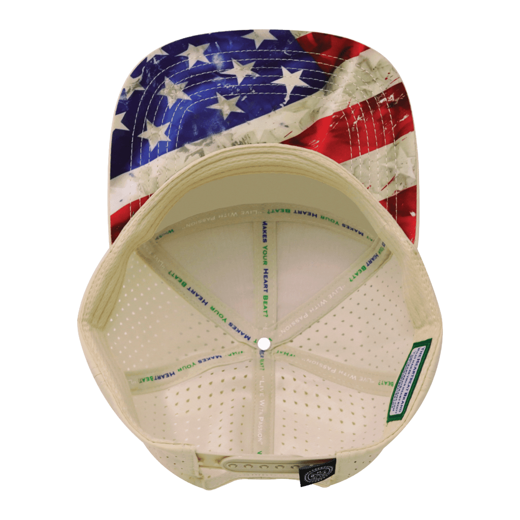 **YOUTH** Color Vibes Hat | Flat Bill | Rugged Flag - Cream