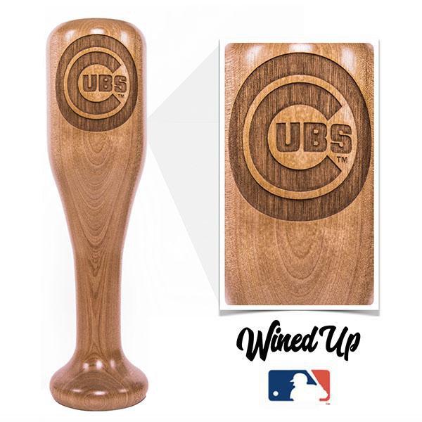 baseball bat wine glass Chicago Cubs