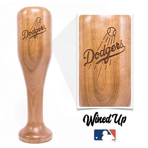 baseball bat wine glass Los Angeles Dodgers