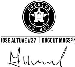 Jose Altuve Baseball Bat Mug | Houston Astros | Signature Series Dugout Mug®