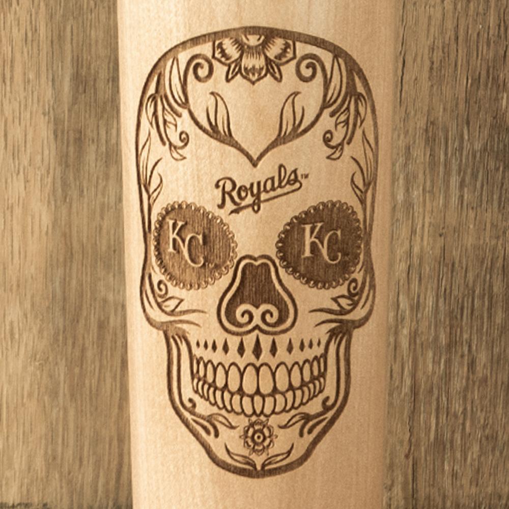 Kansas City Royals Sugar Skull Baseball Bat Mug Details