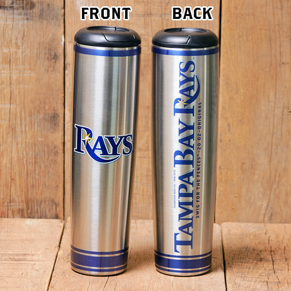 Tampa Bay Rays Metal Dugout Mug | Stainless Steel Baseball Bat Mug