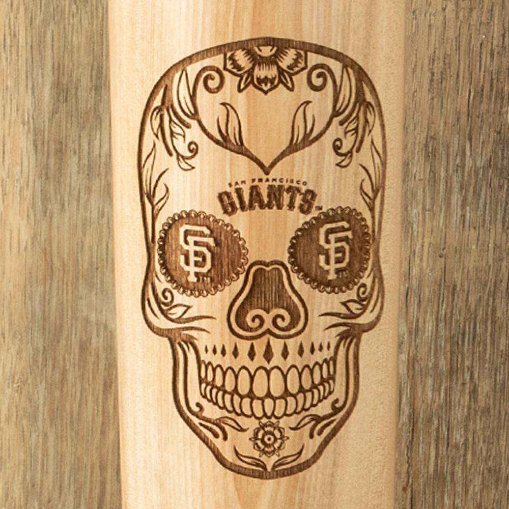 San Francisco Sugar Skull Baseball Bat Mug Details