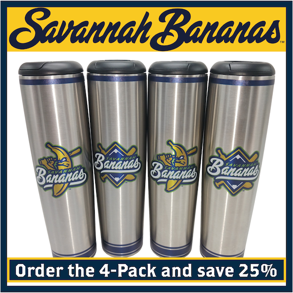 Savannah Bananas "Banana" Metal Dugout Mug® | Stainless Steel Baseball Bat Mug
