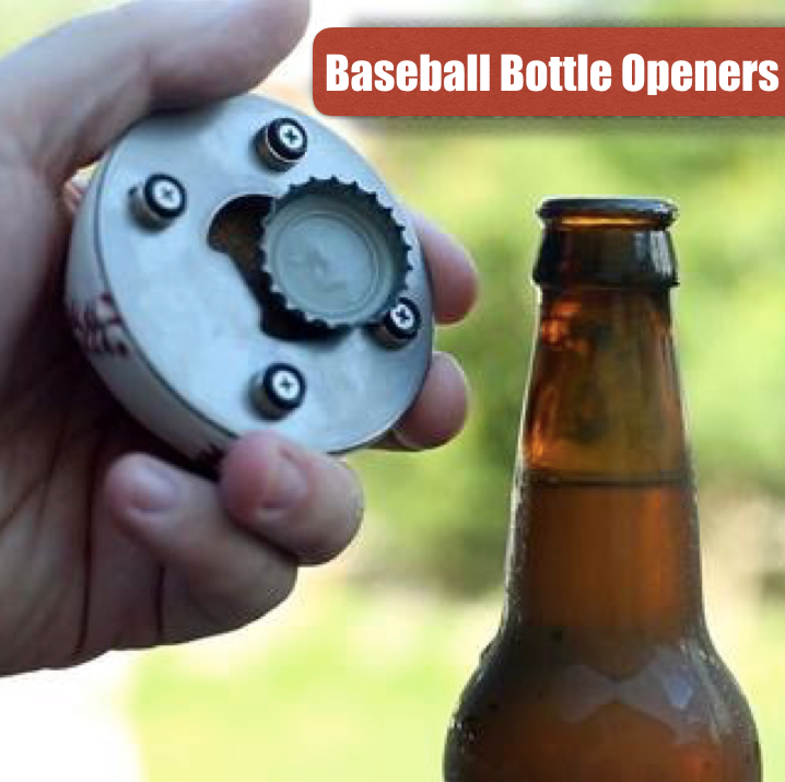 The Original Cutter | Half Baseball Bottle Opener