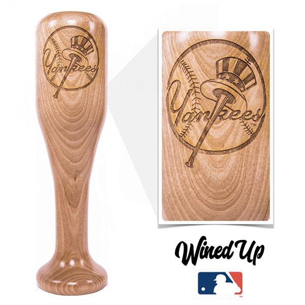 baseball bat wine glass New York Yankees
