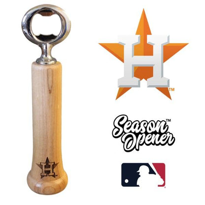 Houston Astros Bat Handle Bottle Opener Baseball Gift