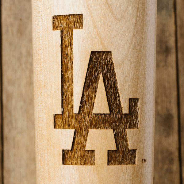 baseball bat mug Los Angeles Dodger LA close up