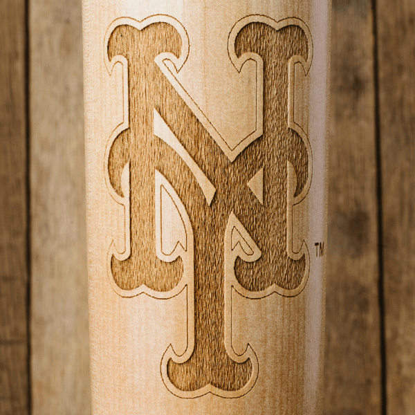 baseball bat mug New York Mets NY close up