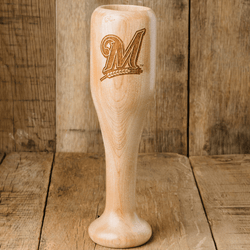 Milwaukee Brewers "M" Wined Up® | Baseball Bat Wine Mug