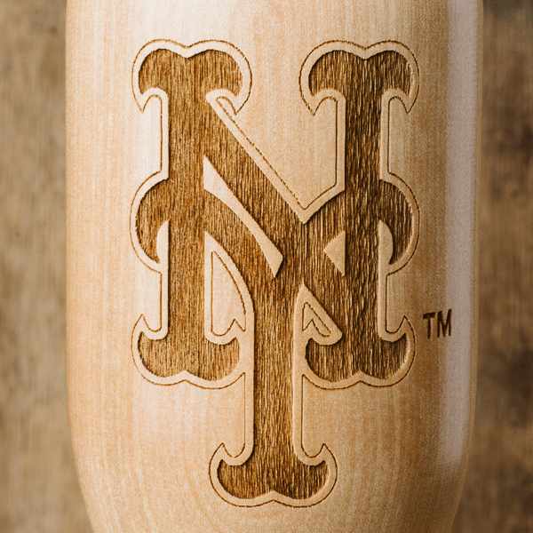baseball bat wine glass New York Mets NY close up