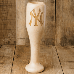 baseball bat wine glass New York Yankees NY