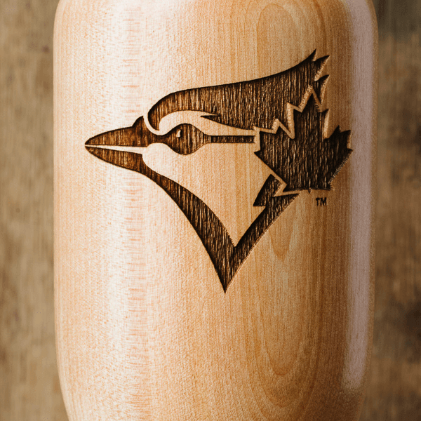baseball bat wine glass Toronto Blue Jays Bird close up