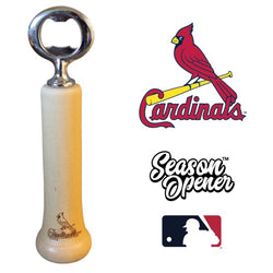 St. Louis Cardinals "Bird" Season Opener™ | Baseball Bat Handle Bottle Opener