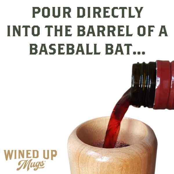 Personalize Your Wined Up® | Baseball Bat Wine Glass