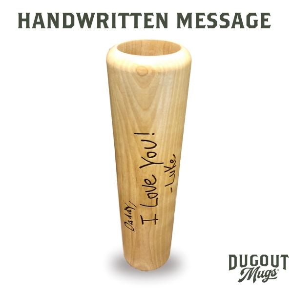 handwrite a message bat mug